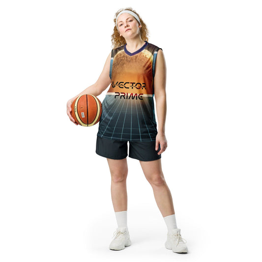 Vector Prime Basketball Jersey: Your Court, Your Universe (Recycled Sustainable Materials) Basket Ball Top