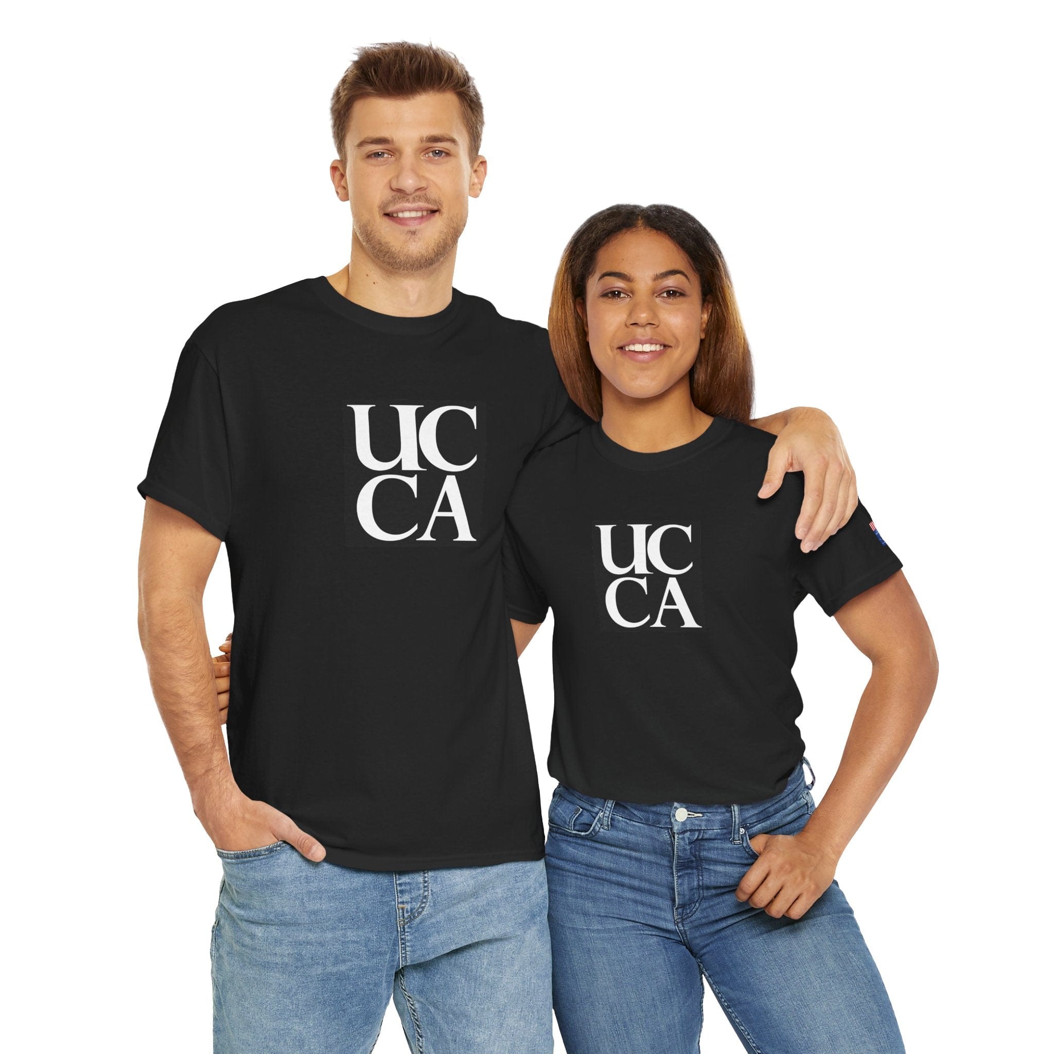 Wear Your UCCA Pride in Style! - Unisex Heavy Cotton Tee - Plain UCCA Logo Black / S T-Shirt