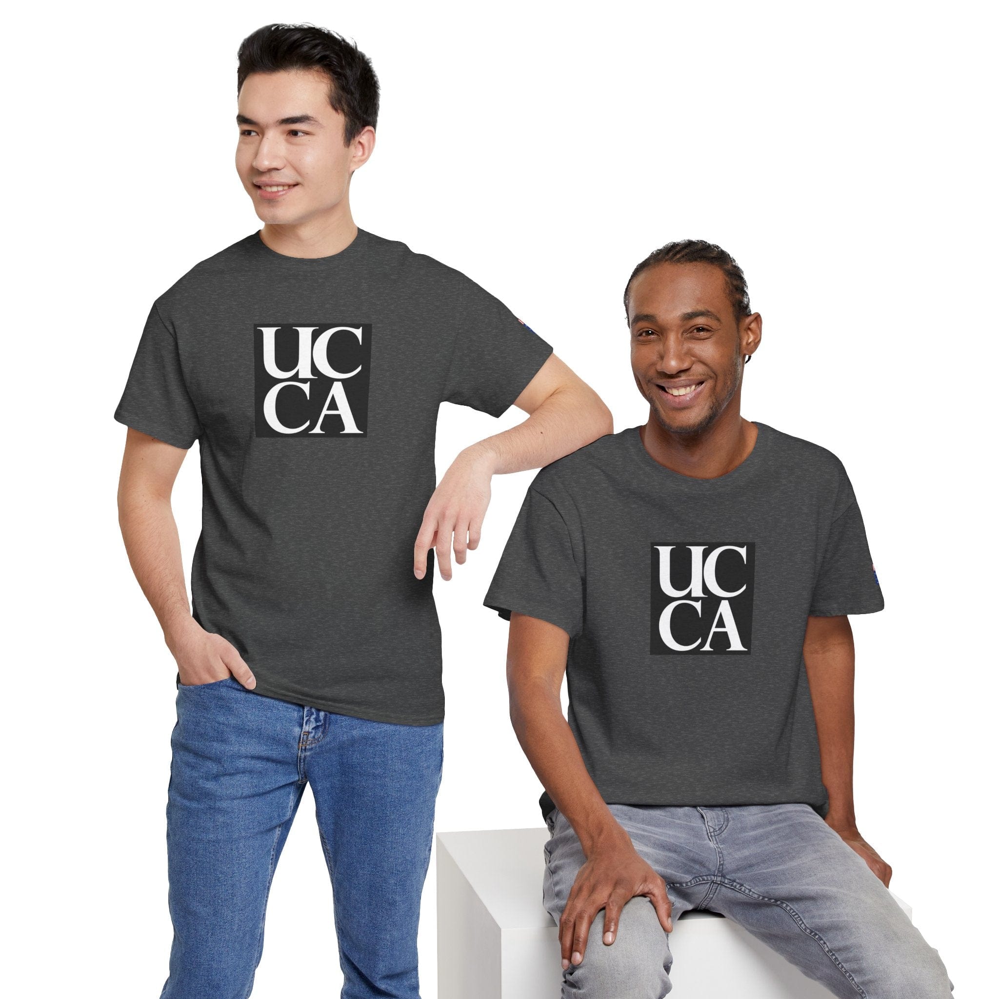 Wear Your UCCA Pride in Style! - Unisex Heavy Cotton Tee - Plain UCCA Logo T-Shirt