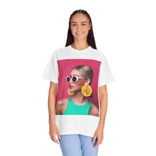 Women’s “Citrus Pop Girl” Tee – Y2K Bold available in 9 Juicy Colors T-Shirt