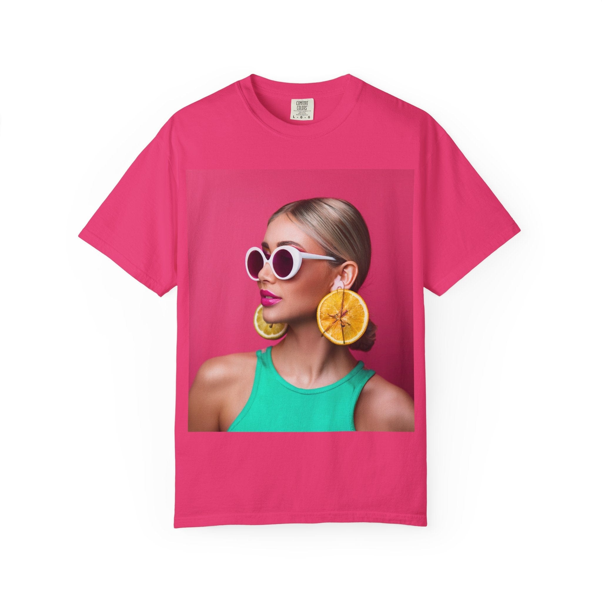 Women’s “Citrus Pop Girl” Tee – Y2K Bold available in 9 Juicy Colors T-Shirt