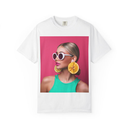 Women’s “Citrus Pop Girl” Tee – Y2K Bold available in 9 Juicy Colors White / S T-Shirt