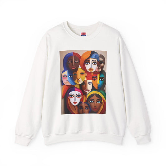 Women's Heavy Blend™ Sweatshirt: Celebrate Diversity with Style White / S Sweatshirt