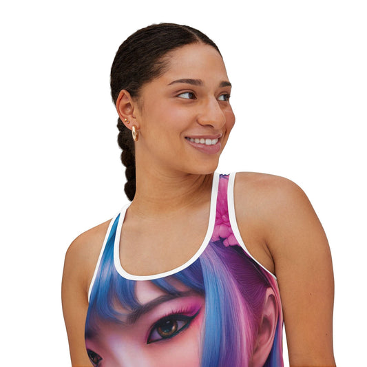 Women's Racerback Tank - "Vivid Expression" Tank Top