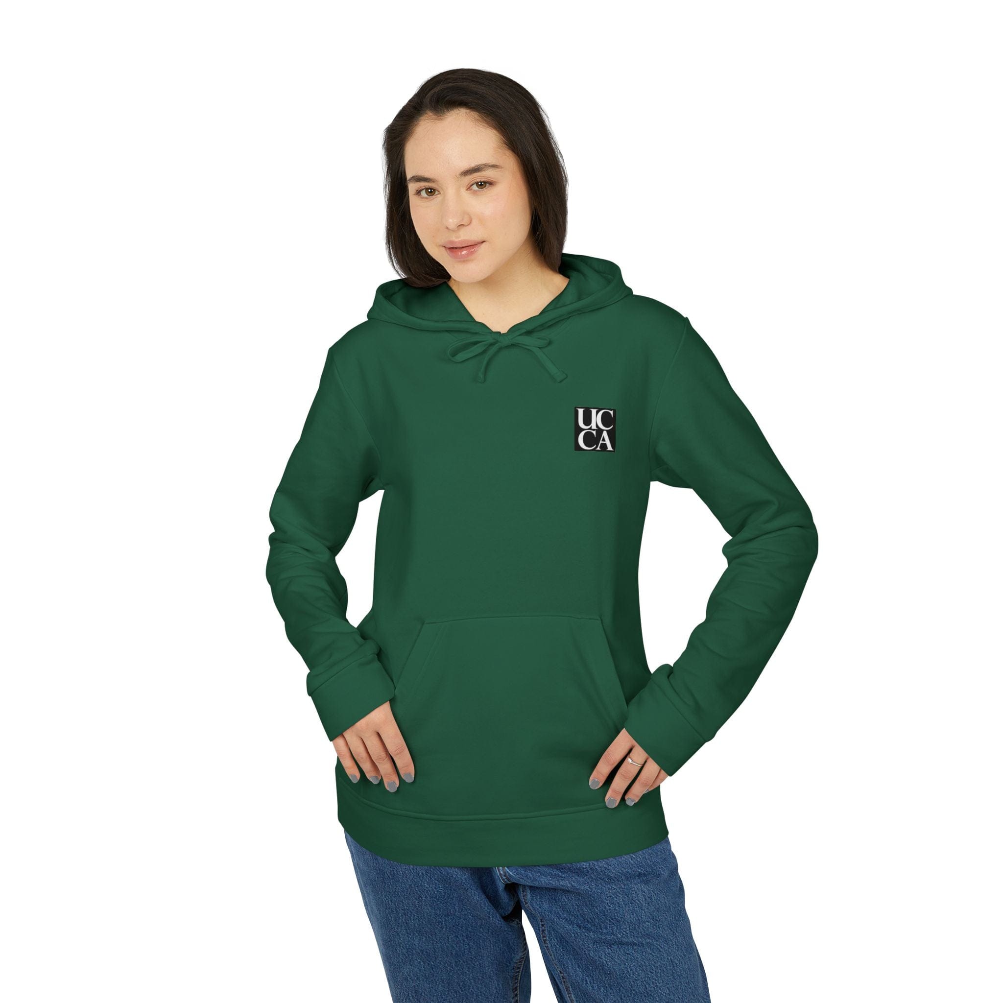 Women's UCCA x Adidas Eco-Fleece Hoodie – Authentic Style, Unmatched Comfort Collegiate Green / XS Hoodie