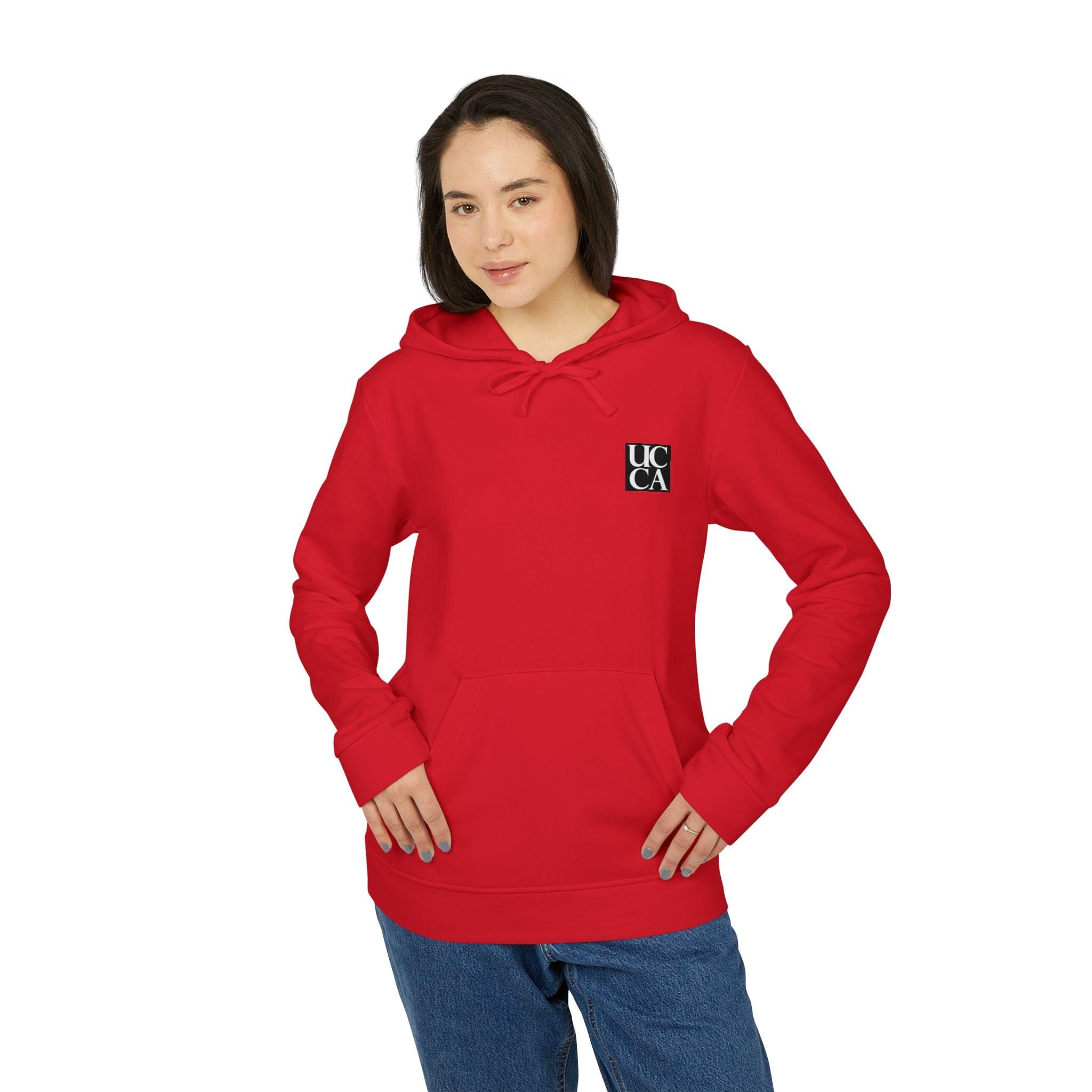 Women's UCCA x Adidas Eco-Fleece Hoodie – Authentic Style, Unmatched Comfort Red / XS Hoodie