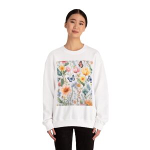 Spring Bloom Crewneck Heavy Blend – Floral Serenity
