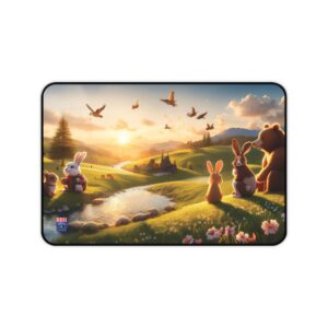 "Golden Meadows" Desk Mat – A Magical Space for Creativity and Connection