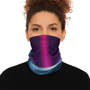 Stay Warm with Futuristic Flair! - Winter Neck Gaiter With Drawstring