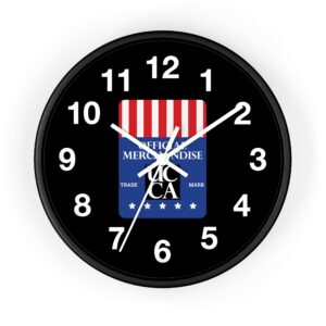 The Official UCCA Timekeeper: Wall Clock - Black Watch Face